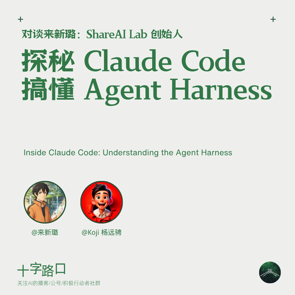 十字路口播客 · 探秘 Claude Code，搞懂 Agent Harness