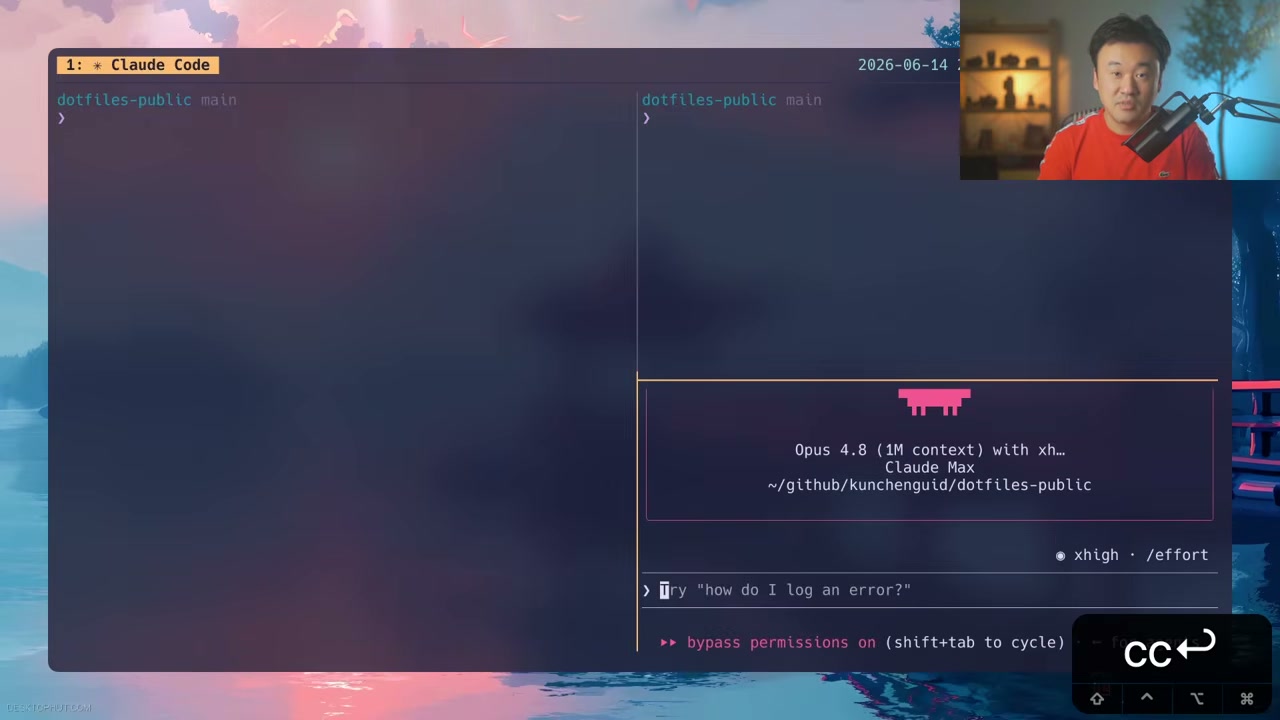 WezTerm + tmux + Claude Code 工作环境