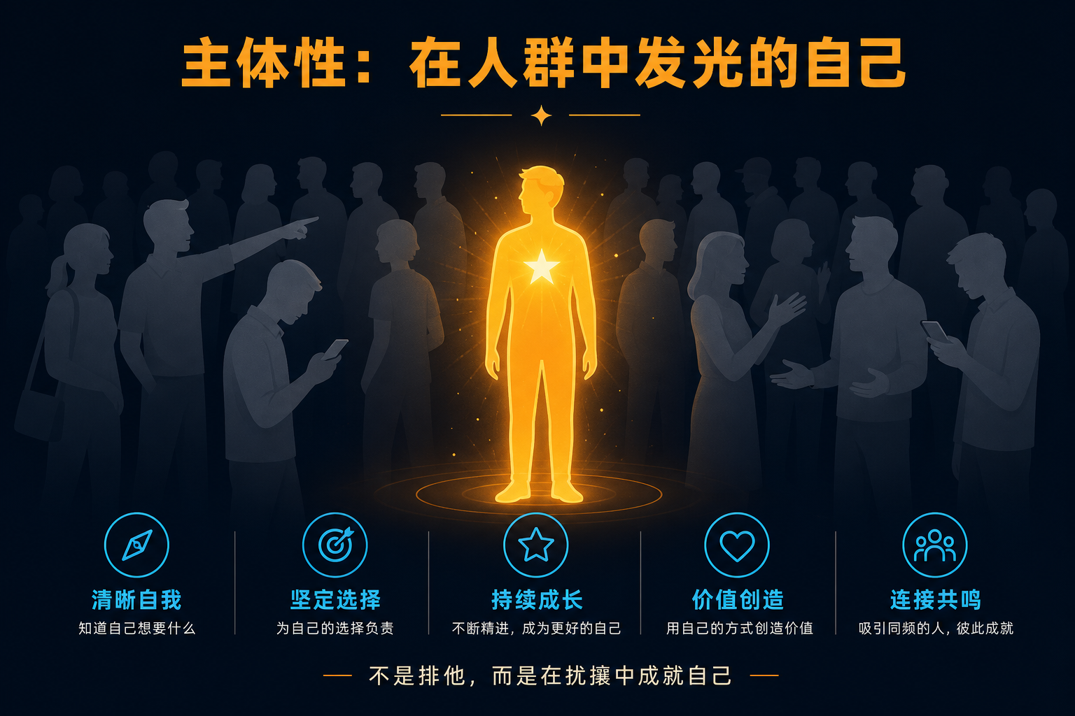 主体性：在人群中发光的自己