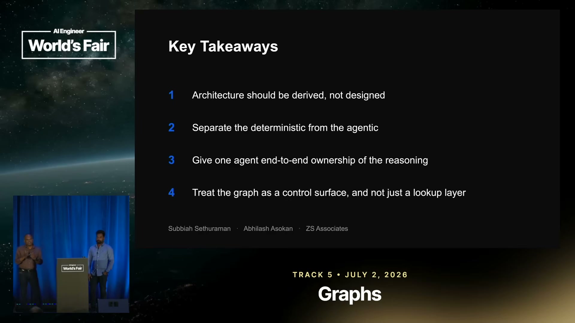 Key Takeaways — four lessons