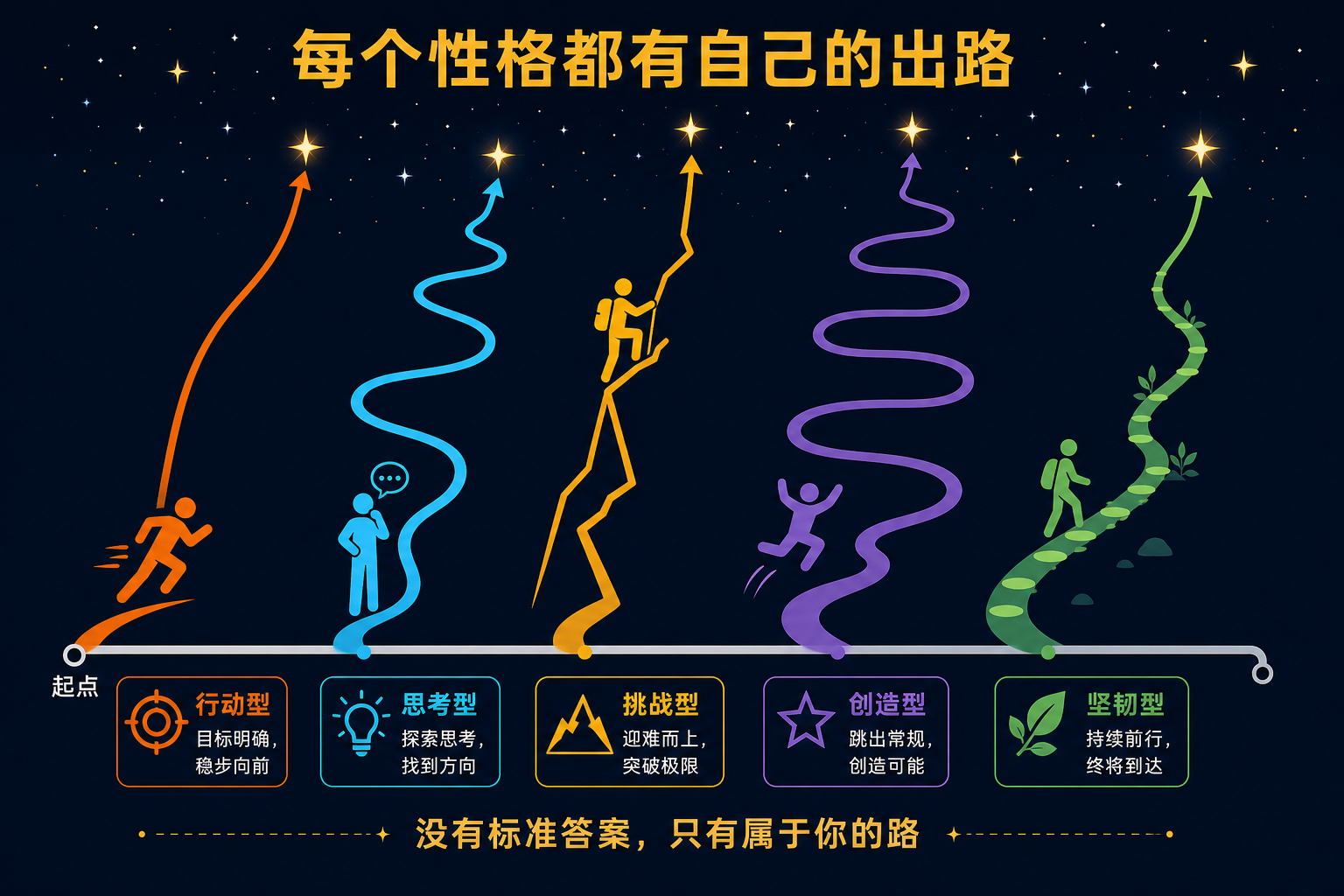 每个性格都有自己的出路